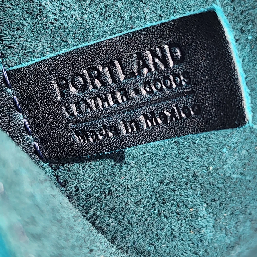 Portland Leather Goods Small Naomi In Boreal Teal Green Shoulder Bag - Picture 10 of 10